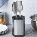 Ver imagem 2 de Porta Utensílios de Cozinha Inox Tramontina Giratório 12x17cm Organizador Talheres Plurale
