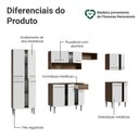 Ver imagem 4 de Armário de Cozinha Completa 293cm Rustic/branco Emilly Madesa 02 Rustic/branco