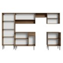 Ver imagem 5 de Armário de Cozinha Completa 293cm Rustic/branco Emilly Madesa 02 Rustic/branco