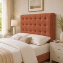 Ver imagem 2 de Cabeceira Ana Estofada Boucle p/ Cama Box Solteiro 90cm Quarto