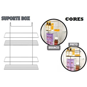 Suporte 2 Andares Porta Shampoo Encaixar No Box Banheiro Organizador Duplo