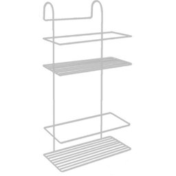 Suporte 2 Andares Porta Shampoo Encaixar No Box Banheiro Organizador Duplo - 4
