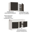 Ver mais imagens de Cozinha Compacta 150002 Com Armário E Balcão Branco/Preto