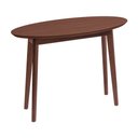 Ver imagem 1 de Aparador Oval Madeira Maciça 60cm X 120cm Vertice Ecograndis Nozes