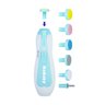 Kit Manicure Eletrico Portátil Para Bebês e Adultos Com 5 Lixas e 1 Polidor KaBaby - Azul - 2