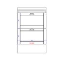 Ver imagem 7 de Balcão Milla Mdf 2 Gavetas Branco 60cm Carraro