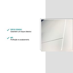 Balcão Milla Mdf 2 Gavetas Branco 60cm Carraro - 5