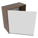 Ver imagem 3 de Armário Aéreo Glamy 60cm 1 Porta Rustic/Branco Madesa