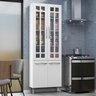 Paneleiro Duplo Modulado Com Vidro Fidelitá Viena 70cm 4 Portas - 1