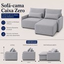 Ver imagem 3 de Sofá Pequim Caixa Zero 200m - Prata