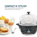 Ver imagem 4 de Elite Gourmet Cozedor de Ovos Elétrico 7 Ovos Cinza Escuro Bpa-free