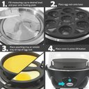 Ver imagem 6 de Elite Gourmet Cozedor de Ovos Elétrico 7 Ovos Cinza Escuro Bpa-free