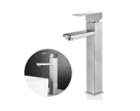 Ver imagem 1 de Torneira Banheiro Lavabo Monocomando Alta Metal Inox Prata - Brinovar