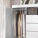 Ver mais imagens de Cômoda Quarto 129cm 4 Gavetas 2 Portas Savana Branco S01 - Mpozenato