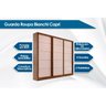 Guarda Roupa Casal 3 Portas de Correr e 4 Gavetas Capri Avelã - Bianchi - 2