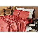 Ver imagem 3 de Jogo de Cama Lençol Cetim Casal Romantic 04 Peças - Telha