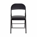 Ver imagem 6 de Cadeira Dobrável Bar Restaurante Almofadada Ferro Aço Preta