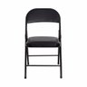 Cadeira Dobrável Bar Restaurante Almofadada Ferro Aço Preta - 6