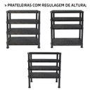 Ver imagem 5 de Estante Preta de Plástico Modular 4 Prateleiras Multiuso