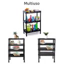 Ver imagem 7 de Estante Preta de Plástico Modular 4 Prateleiras Multiuso