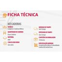 Ver imagem 3 de Cadeira Cozinha Kit 2un Jade Madeirado Imbuiacapuccino Rufato