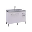 Ver imagem 4 de Balcão Multiuso de Cozinha 3 Portas 1 Gaveta Joy Decibal Móveis