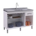 Ver imagem 3 de Balcão Multiuso de Cozinha 3 Portas 1 Gaveta Joy Decibal Móveis