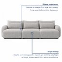 Ver imagem 6 de Sofá Orgânico Retrátil 4 Lugares 270cm Base Madeira Maciça Oxford
