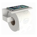 Ver imagem 6 de Porta Papel Higienico Celular Papeleira Adesivo Branco Elg