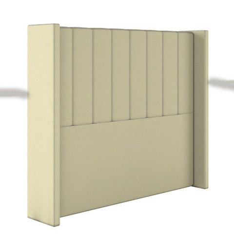 Cabeceira Estofada King 195 Cm Turquesa Corino Bege