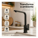 Ver imagem 5 de Torneira para Cozinha Preto Fosco Fria Premium Fc-161