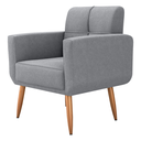 Ver imagem 5 de Poltrona Decorativa Juan Boucle Cinza