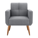 Ver imagem 4 de Poltrona Decorativa Juan Boucle Cinza
