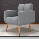 Ver imagem 1 de Poltrona Decorativa Juan Boucle Cinza