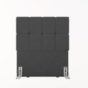 Ver imagem 3 de Cabeceira Solteiro 102cm Bouclé Estofada Design Moderno para Quarto Linea
