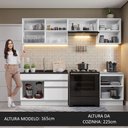 Ver imagem 7 de Armário de Cozinha Completa 260cm Branco Glamy Madesa 04