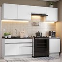 Ver imagem 1 de Armário de Cozinha Completa 260cm Branco Glamy Madesa 04