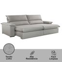 Ver imagem 4 de Sofá Filadélfia Linho 02 Módulos 100cm B25cm Meu Sofá Online A230 Linho Cinza