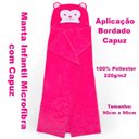 Ver imagem 3 de Manta com Capuz Buettner Microfibra Infantil Sheep 90cmx90cm Rosa Escuro