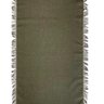 Trilho de Mesa Linho Verde Militar Franja 160 x 45 cm - 1
