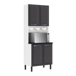 Paneleiro Duplo em Aço 80cm 4 Portas Nicho para Forno New Premium Itatiaia - 3