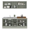 Ver imagem 4 de Cozinha com Rodapé 4 Peças Rubi Verde/Oliva