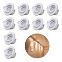 Ver imagem 1 de - 10x Spot Redondo Embutir Sanca 7w Direcionavel Mr11 Dicroica
