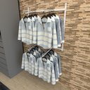 Ver imagem 2 de Arara de Roupas Closet Quarto com 8 Peças Regulável 100x100 Cm Cor Branco Modelo Clst1p18