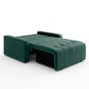 Ver imagem 4 de Sofá Cama para Sala de Estar Amora New Veludo Matrix - Verde Agua