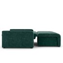 Ver imagem 5 de Sofá Cama para Sala de Estar Amora New Veludo Matrix - Verde Agua