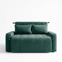 Ver imagem 2 de Sofá Cama para Sala de Estar Amora New Veludo Matrix - Verde Agua