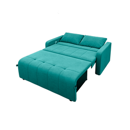 Sofá Cama para Sala de Estar Amora New Veludo Matrix - Verde Agua - 5