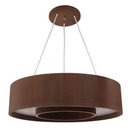 Ver imagem 1 de Lustre Pendente Madeira Redondo Anel 60 Cm Mel