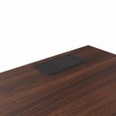 Ver mais imagens de Estação Trabalho Plataforma Individual com Caixa de Tomadas Pés Cavalete 135cm Industrial Executive Louro Preto E Preto